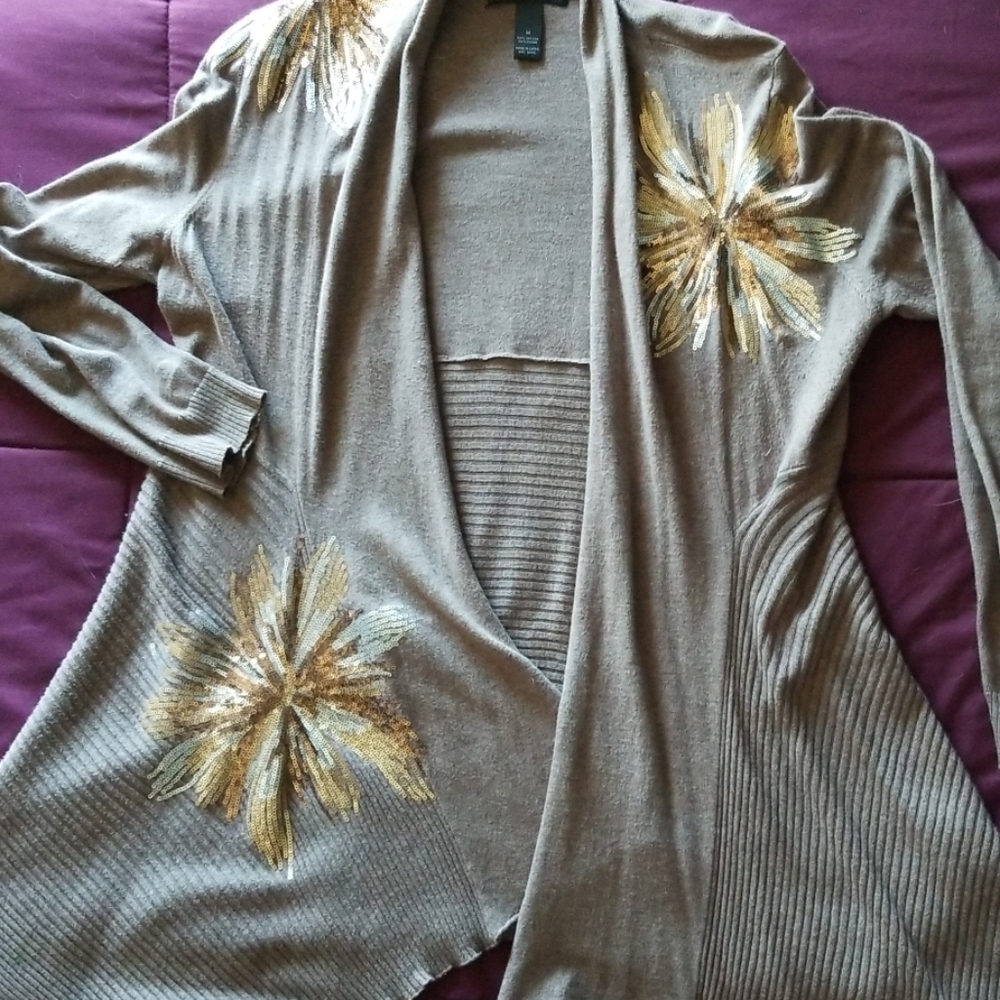 cardigan with sequins